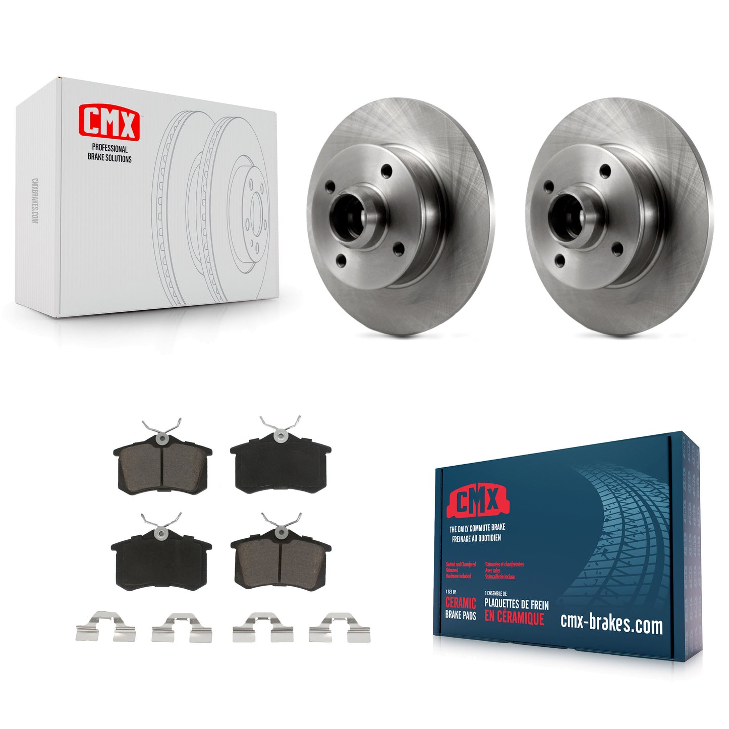 [Arrière] Kit de Disque et plaquette (céramique) de frein pour Volkswagen Jetta Golf Passat Corrado Scirocco K8C-102721