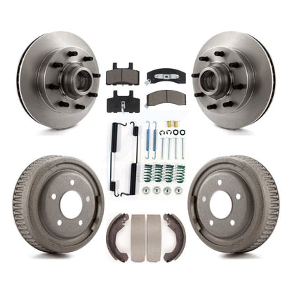 [Avant + Arrière] Kit de Disque et plaquette (céramique) de frein pour 1995-1997 GMC Yukon RWD avec DIESEL engine avec 10" Diameter K8C-102726