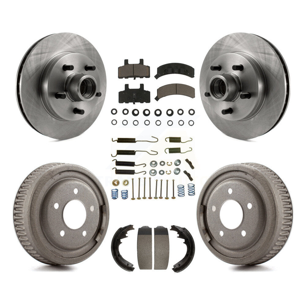 [Avant + Arrière] Kit de Disque et plaquette (céramique) de frein pour 1995-1997 GMC Yukon RWD avec GAS engine avec 11" Diameter K8C-102727