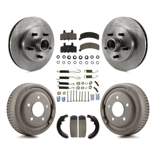 [Avant + Arrière] Kit de Disque et plaquette (céramique) de frein pour 1995-1997 GMC Yukon RWD avec GAS engine avec 11" Diameter K8C-102727