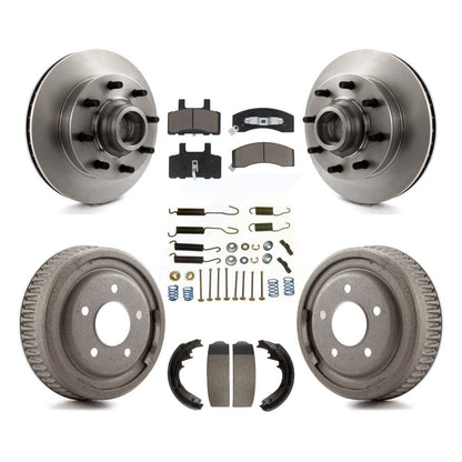 [Avant + Arrière] Kit de Disque et plaquette (céramique) de frein pour 1995-1997 GMC Yukon RWD avec DIESEL engine avec 11" Diameter K8C-102728