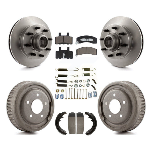[Avant + Arrière] Kit de Disque et plaquette (céramique) de frein pour 1995-1997 GMC Yukon RWD avec DIESEL engine avec 11" Diameter K8C-102728
