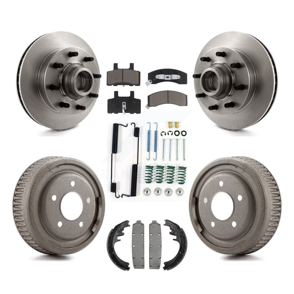 [Avant + Arrière] Kit de Disque et plaquette (céramique) de frein pour 1998-1999 Chevrolet C1500 Suburban DIESEL engine avec 10" Diameter K8C-102729