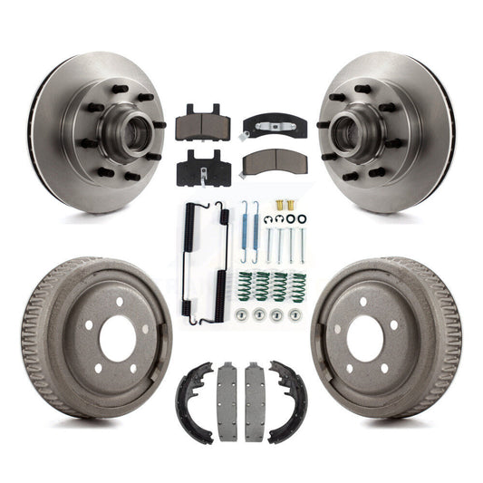 [Avant + Arrière] Kit de Disque et plaquette (céramique) de frein pour 1998-1999 Chevrolet C1500 Suburban DIESEL engine avec 10" Diameter K8C-102729