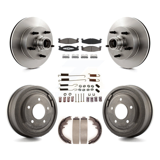 [Avant + Arrière] Kit de Disque et plaquette (céramique) de frein pour 1997-1999 Ford E-150 Econoline Club Wagon K8C-102731