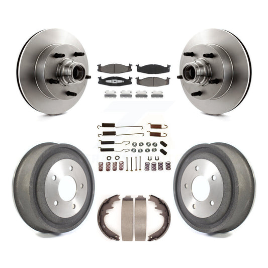 [Avant + Arrière] Kit de Disque et plaquette (céramique) de frein pour Ford E-150 Econoline Club Wagon K8C-102732