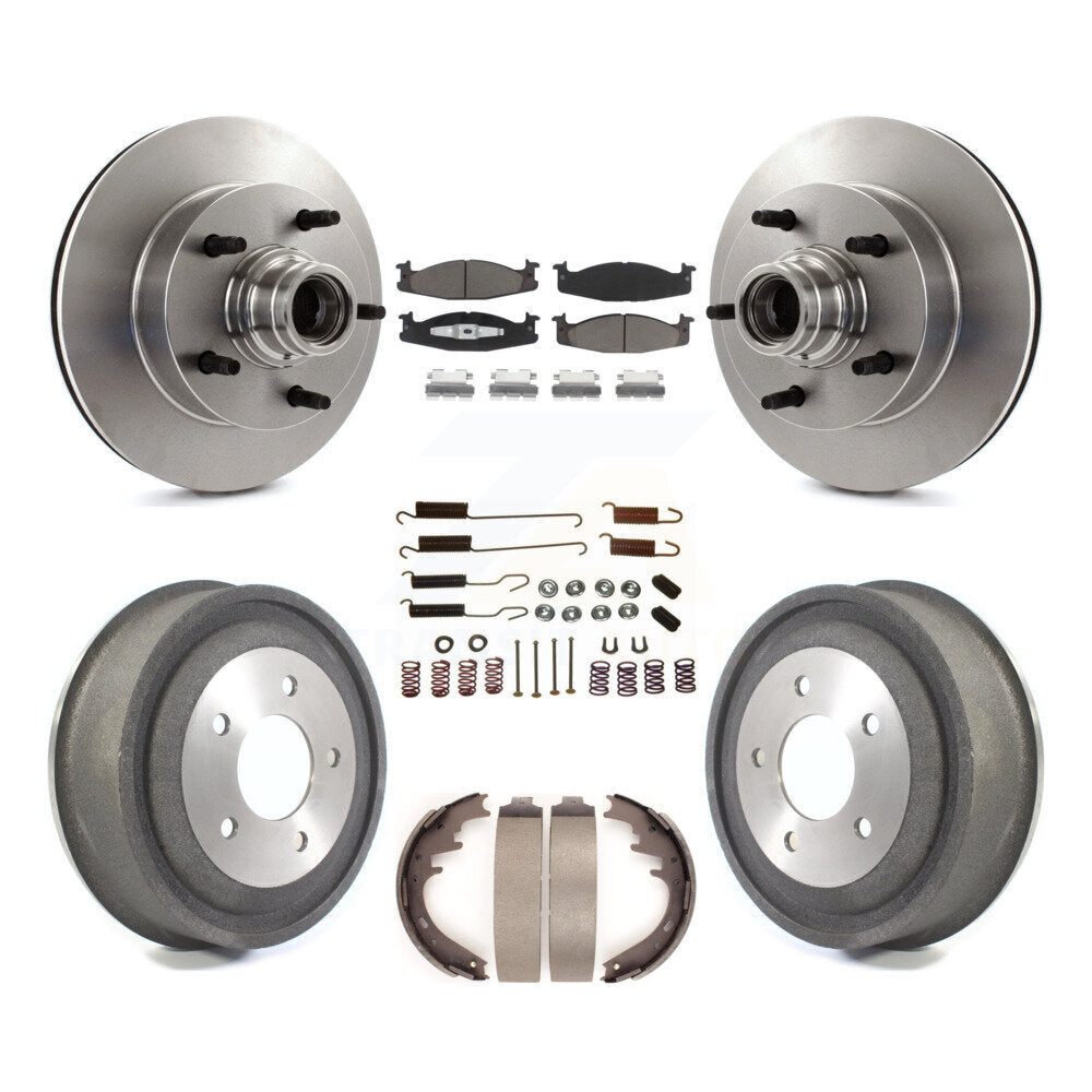 [Avant + Arrière] Kit de Disque et plaquette (céramique) de frein pour 2000-2001 Ford E-150 Econoline 2-Wheel ABS K8C-102734