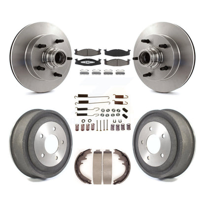 [Avant + Arrière] Kit de Disque et plaquette (céramique) de frein pour 2000-2001 Ford E-150 Econoline 2-Wheel ABS K8C-102734