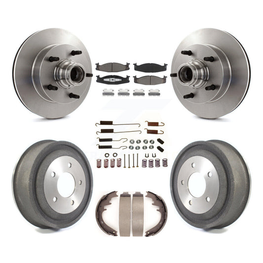 [Avant + Arrière] Kit de Disque et plaquette (céramique) de frein pour 2000-2001 Ford E-150 Econoline 2-Wheel ABS K8C-102734
