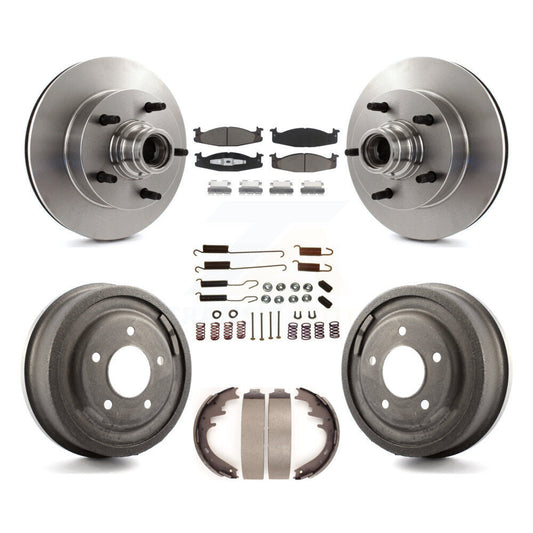 [Avant + Arrière] Kit de Disque et plaquette (céramique) de frein pour 1997-1999 Ford E-150 Econoline 2-Wheel ABS K8C-102735