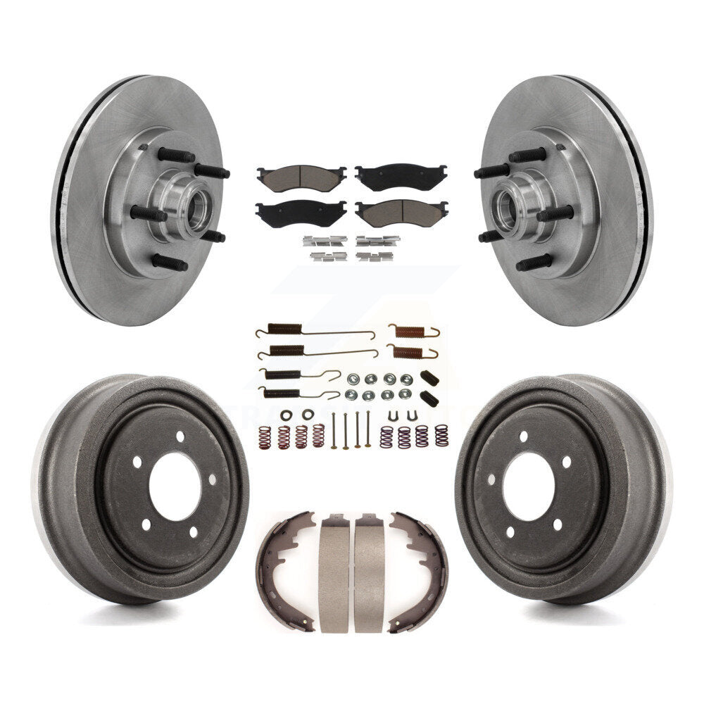 [Avant + Arrière] Kit de Disque et plaquette (céramique) de frein pour 1999-2001 Ford F-150 RWD avec 5 Lug Wheels K8C-102736
