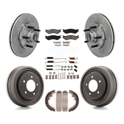 [Avant + Arrière] Kit de Disque et plaquette (céramique) de frein pour 1999-2001 Ford F-150 RWD avec 5 Lug Wheels K8C-102736