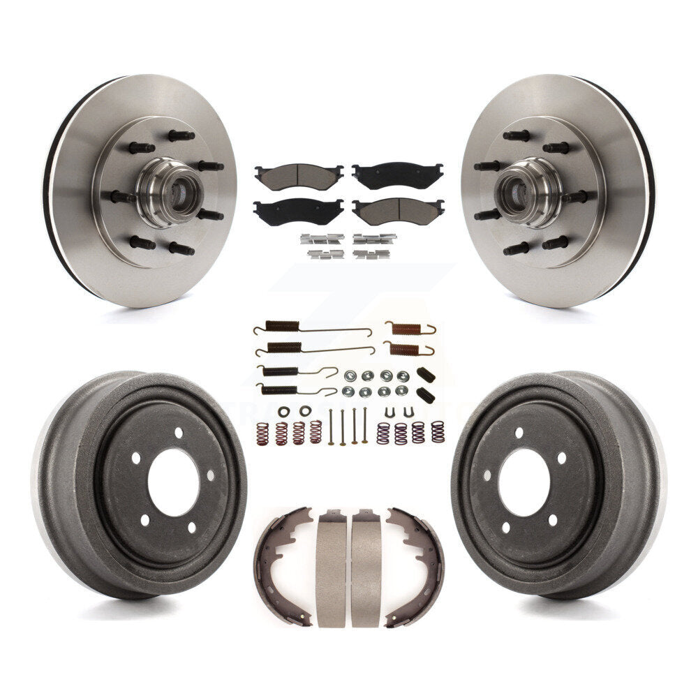 [Avant + Arrière] Kit de Disque et plaquette (céramique) de frein pour 1999 Ford F-150 RWD avec 7 Lug Wheels K8C-102737
