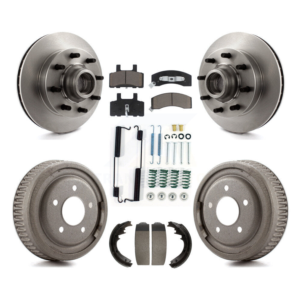 [Avant + Arrière] Kit de Disque et plaquette (céramique) de frein pour 1997 Chevrolet C1500 Suburban DIESEL engine avec 10" Diameter K8C-102738