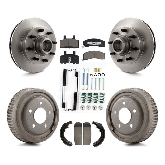 [Avant + Arrière] Kit de Disque et plaquette (céramique) de frein pour 1997 Chevrolet C1500 Suburban DIESEL engine avec 10" Diameter K8C-102738