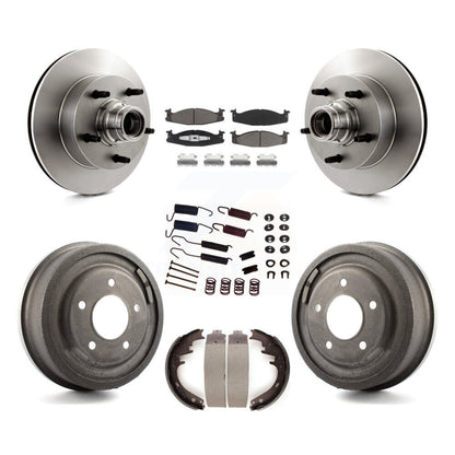 [Avant + Arrière] Kit de Disque et plaquette (céramique) de frein pour Ford E-150 Econoline Club Wagon K8C-102739
