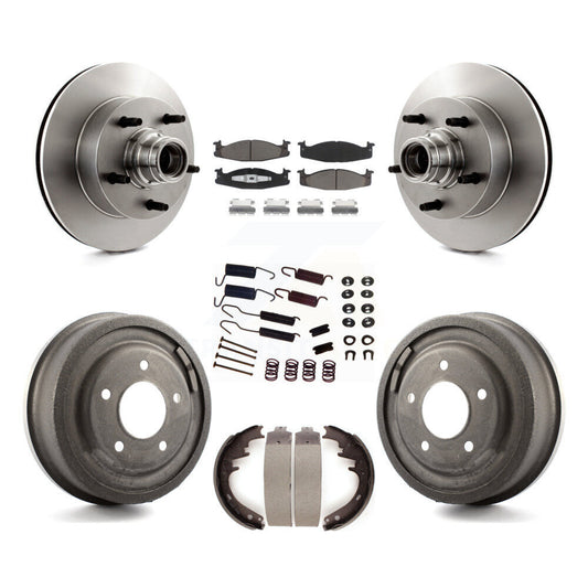 [Avant + Arrière] Kit de Disque et plaquette (céramique) de frein pour Ford E-150 Econoline Club Wagon K8C-102739