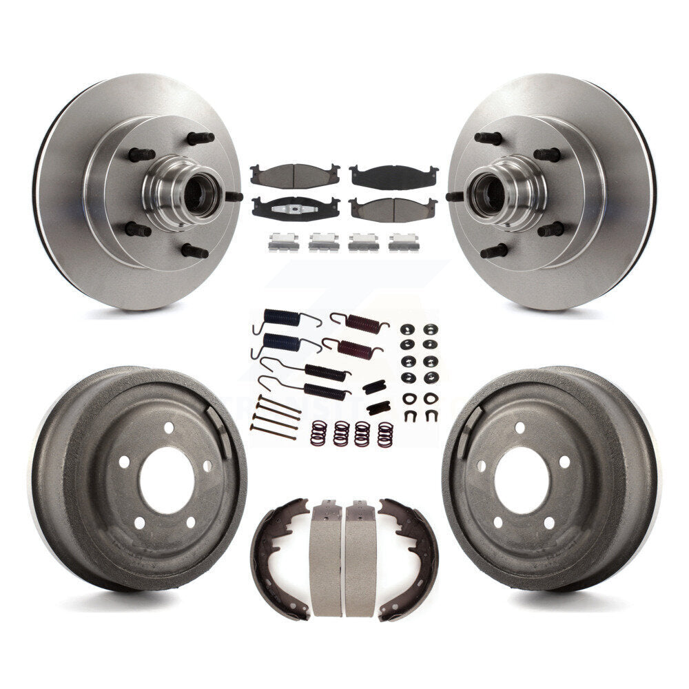 [Avant + Arrière] Kit de Disque et plaquette (céramique) de frein pour Ford F-150 E-150 Econoline K8C-102740