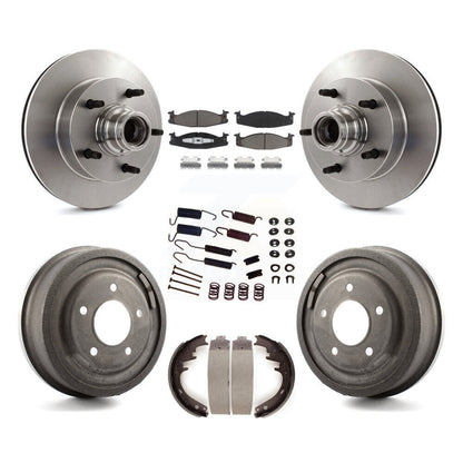 [Avant + Arrière] Kit de Disque et plaquette (céramique) de frein pour Ford F-150 E-150 Econoline K8C-102740
