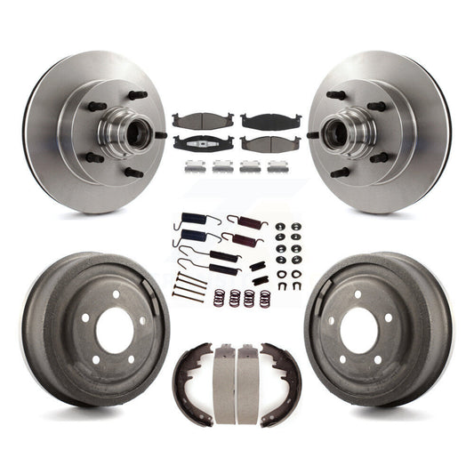 [Avant + Arrière] Kit de Disque et plaquette (céramique) de frein pour Ford F-150 E-150 Econoline K8C-102740