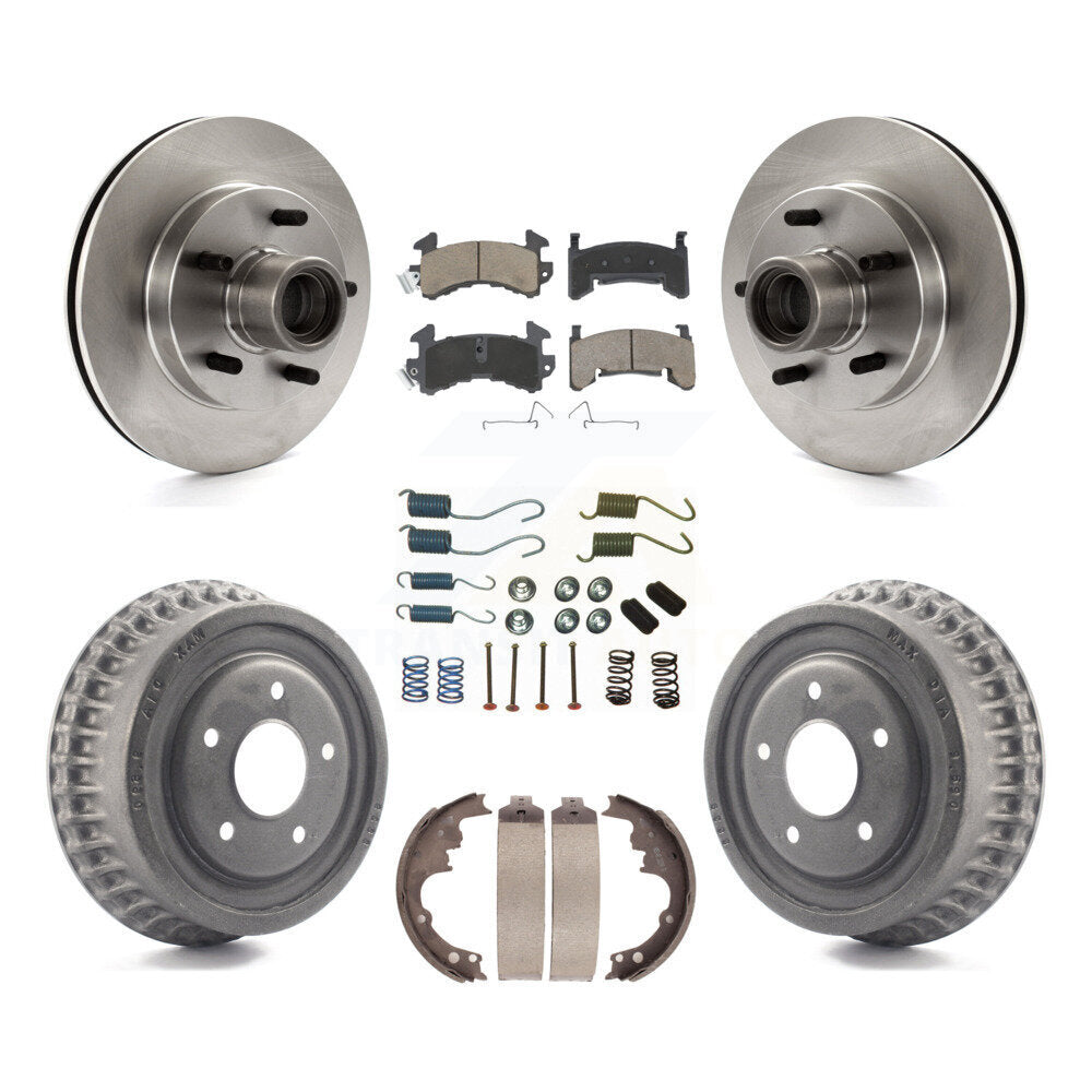 [Avant + Arrière] Kit de Disque et plaquette (céramique) de frein pour 1991 GMC Sonoma Chevrolet S10 Blazer S15 Jimmy avec ABS Tone Ring RWD K8C-102745