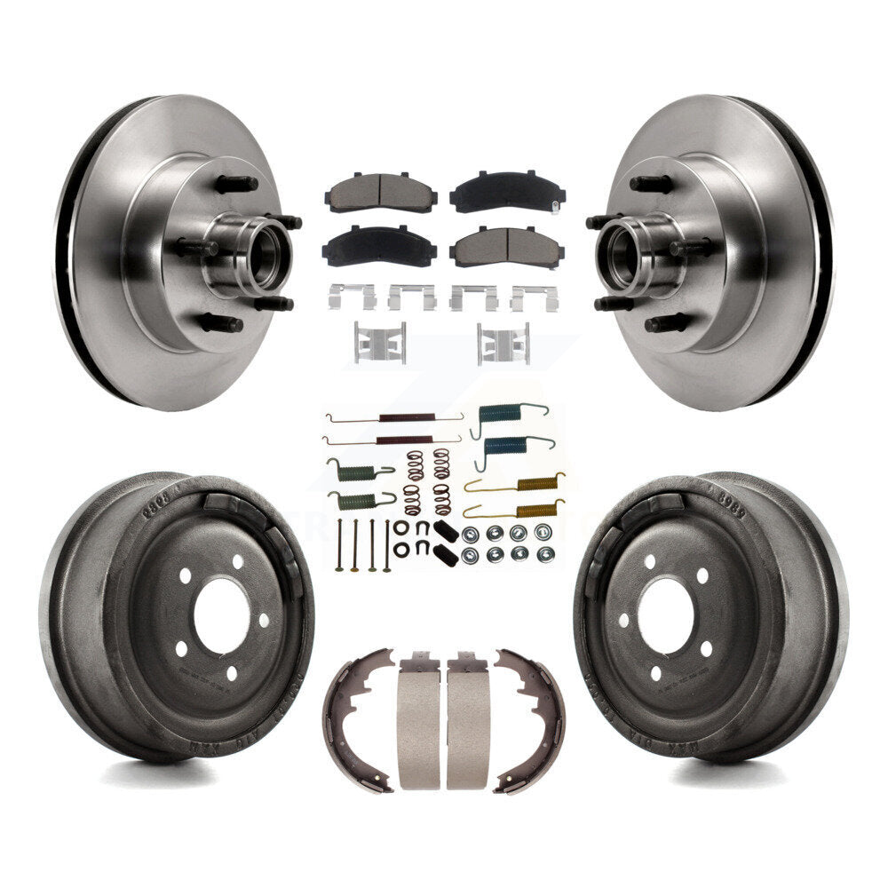 [Avant + Arrière] Kit de Disque et plaquette (céramique) de frein pour Ford Ranger Mazda B2500 B3000 B4000 avec 10" Diameter K8C-102748