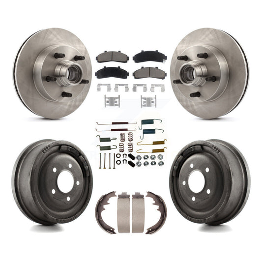 [Avant + Arrière] Kit de Disque et plaquette (céramique) de frein pour 1998-1999 Mazda B4000 RWD avec 4-Wheel ABS avec 10" Diameter K8C-102752