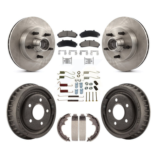 [Avant + Arrière] Kit de Disque et plaquette (céramique) de frein pour 1998-1999 Mazda B4000 RWD avec 4-Wheel ABS avec 9" Diameter K8C-102753