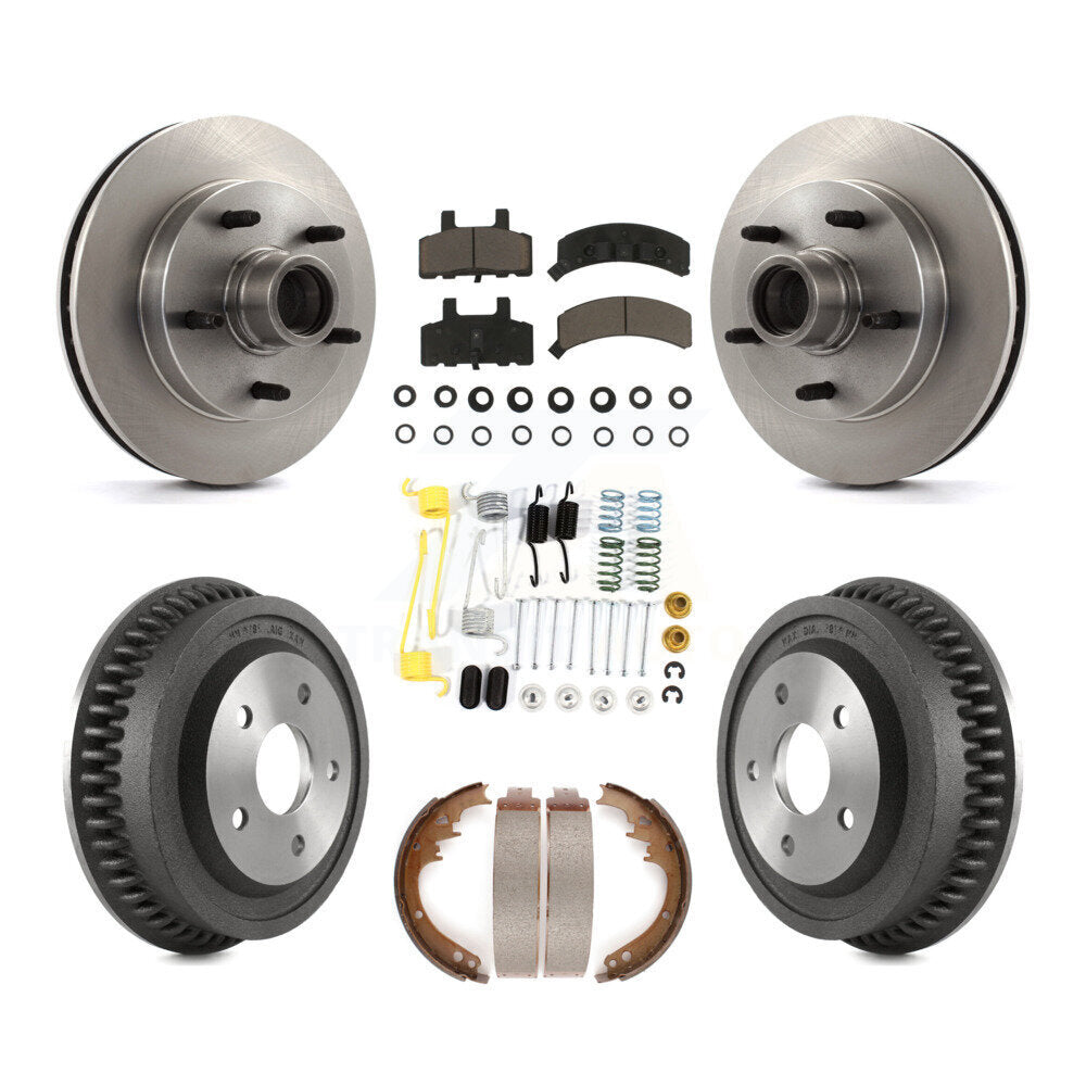 [Avant + Arrière] Kit de Disque et plaquette (céramique) de frein pour 1994-1999 Dodge Ram 1500 RWD K8C-102755