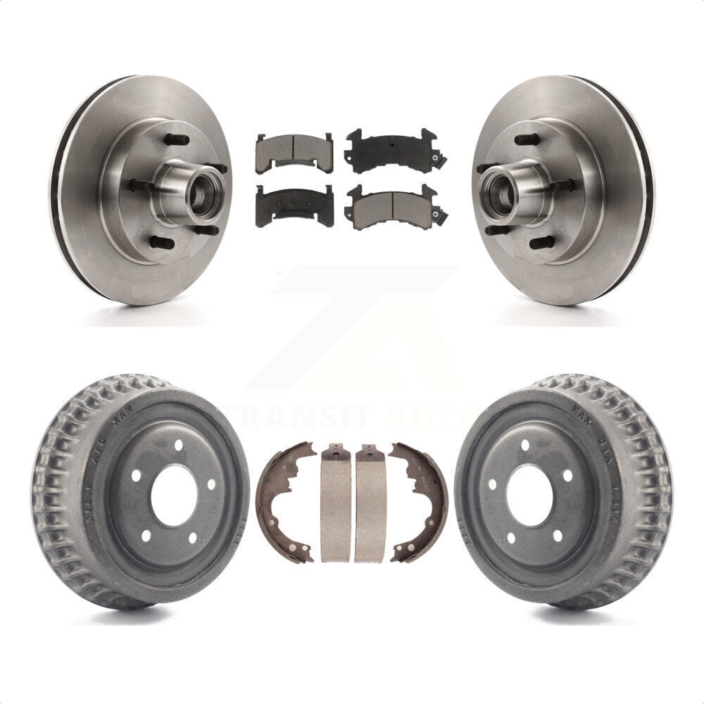 [Avant + Arrière] Kit de Disque et plaquette (céramique) de frein pour Chevrolet S10 Camaro Pontiac Monte Carlo GMC Firebird Blazer El Camino Buick Regal S15 Oldsmobile Cutlass Supreme Jimmy Sonoma K8C-102758 par Transit Auto