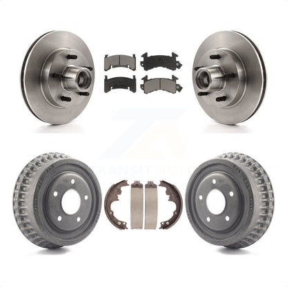 [Avant + Arrière] Kit de Disque et plaquette (céramique) de frein pour Chevrolet S10 Camaro Pontiac Monte Carlo GMC Firebird Blazer El Camino Buick Regal S15 Oldsmobile Cutlass Supreme Jimmy Sonoma K8C-102758 par Transit Auto