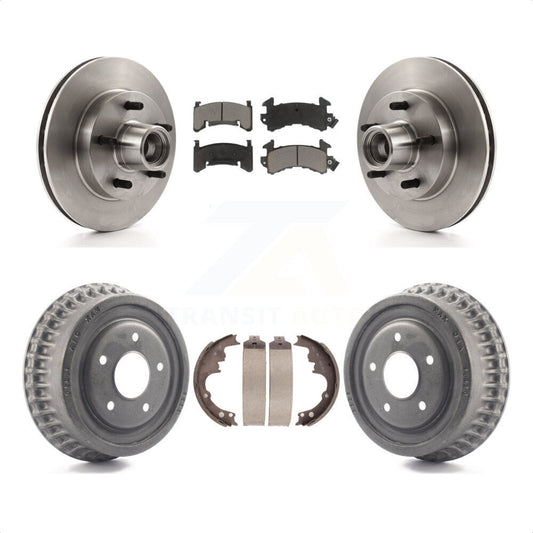 [Avant + Arrière] Kit de Disque et plaquette (céramique) de frein pour Chevrolet S10 Camaro Pontiac Monte Carlo GMC Firebird Blazer El Camino Buick Regal S15 Oldsmobile Cutlass Supreme Jimmy Sonoma K8C-102758 par Transit Auto