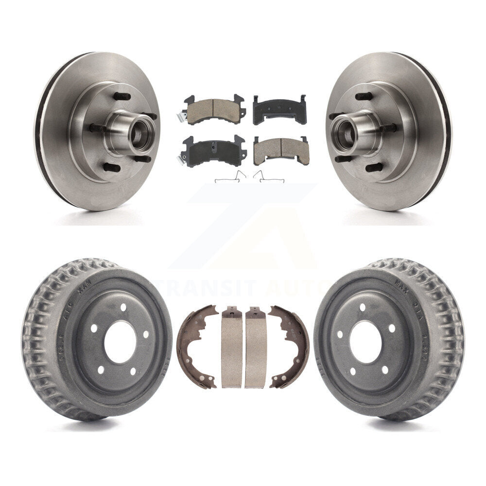 [Avant + Arrière] Kit de Disque et plaquette (céramique) de frein pour Chevrolet S10 Camaro Pontiac Monte Carlo GMC Firebird Blazer El Camino Buick Regal S15 Oldsmobile Cutlass Supreme Jimmy Sonoma K8C-102758