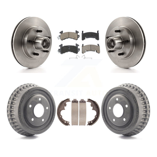 [Avant + Arrière] Kit de Disque et plaquette (céramique) de frein pour Chevrolet S10 Camaro Pontiac Monte Carlo GMC Firebird Blazer El Camino Buick Regal S15 Oldsmobile Cutlass Supreme Jimmy Sonoma K8C-102758