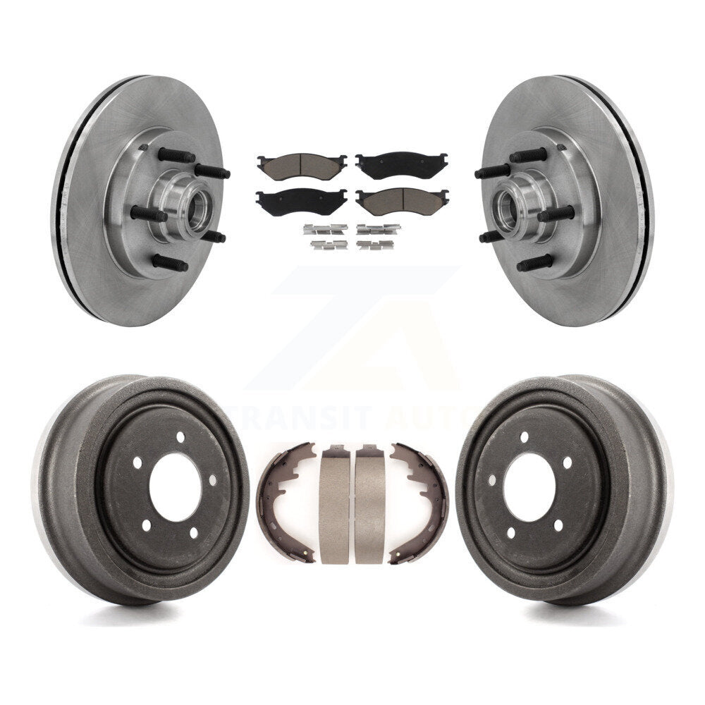 [Avant + Arrière] Kit de Disque et plaquette (céramique) de frein pour 1999 Ford F-150 RWD avec 5 Lug Wheels K8C-102760