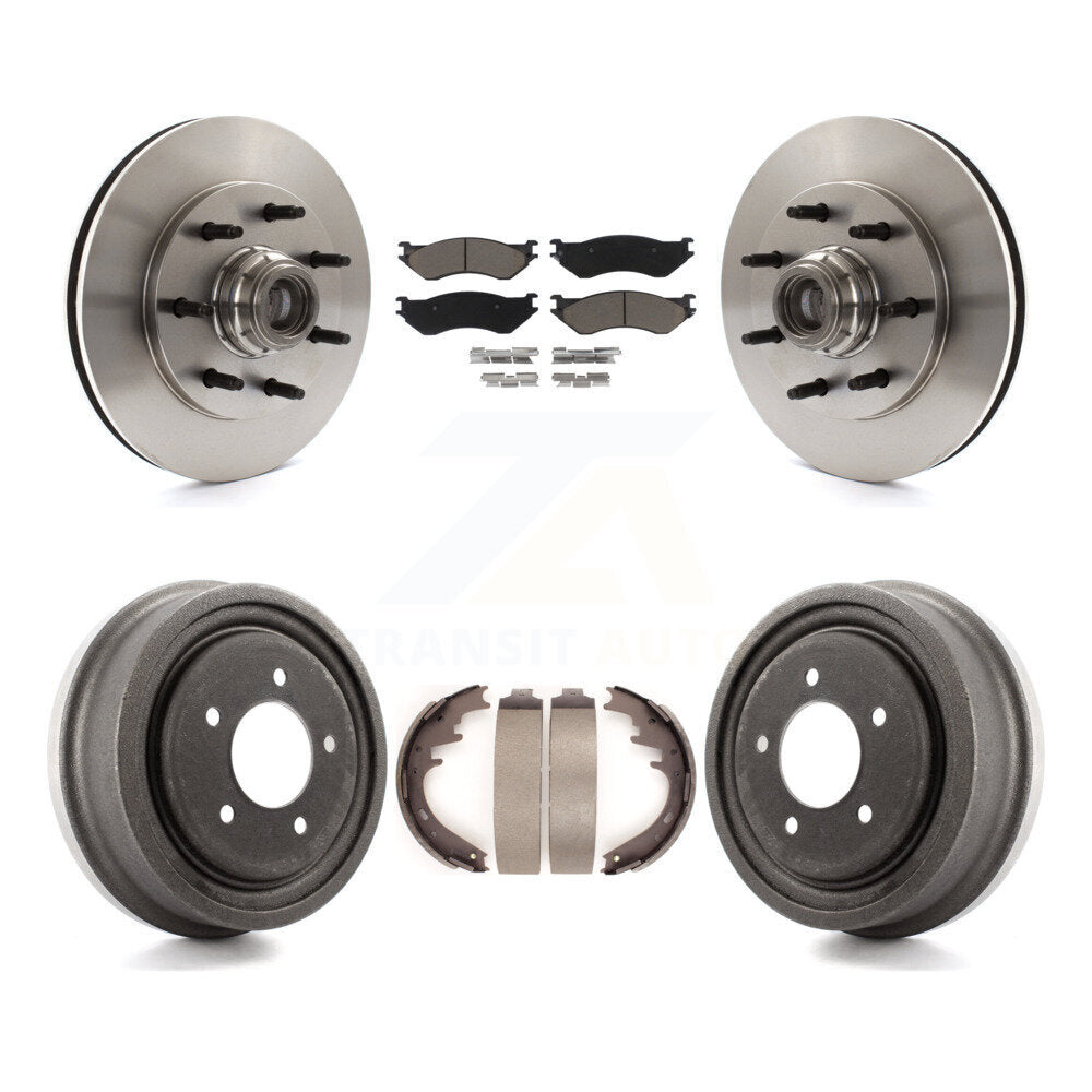 [Avant + Arrière] Kit de Disque et plaquette (céramique) de frein pour 1999 Ford F-150 RWD avec 7 Lug Wheels K8C-102761