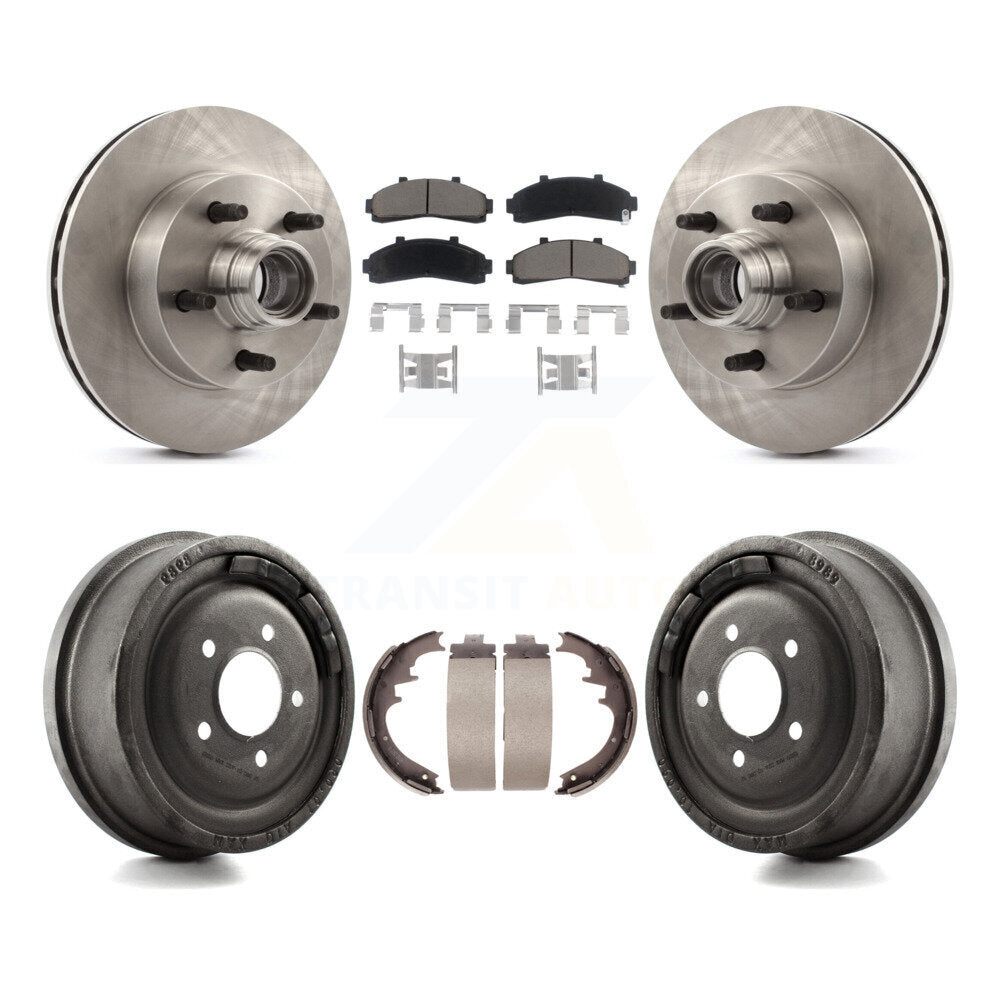 [Avant + Arrière] Kit de Disque et plaquette (céramique) de frein pour 1998-1999 Mazda B4000 RWD avec 4-Wheel ABS avec 10" Diameter K8C-102767
