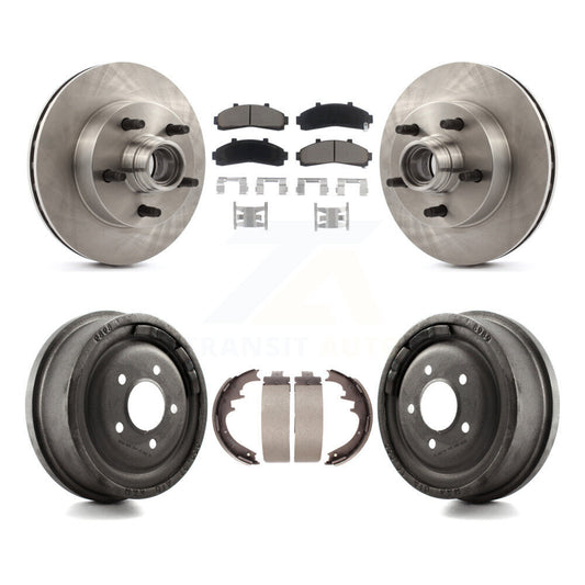 [Avant + Arrière] Kit de Disque et plaquette (céramique) de frein pour 1998-1999 Mazda B4000 RWD avec 4-Wheel ABS avec 10" Diameter K8C-102767