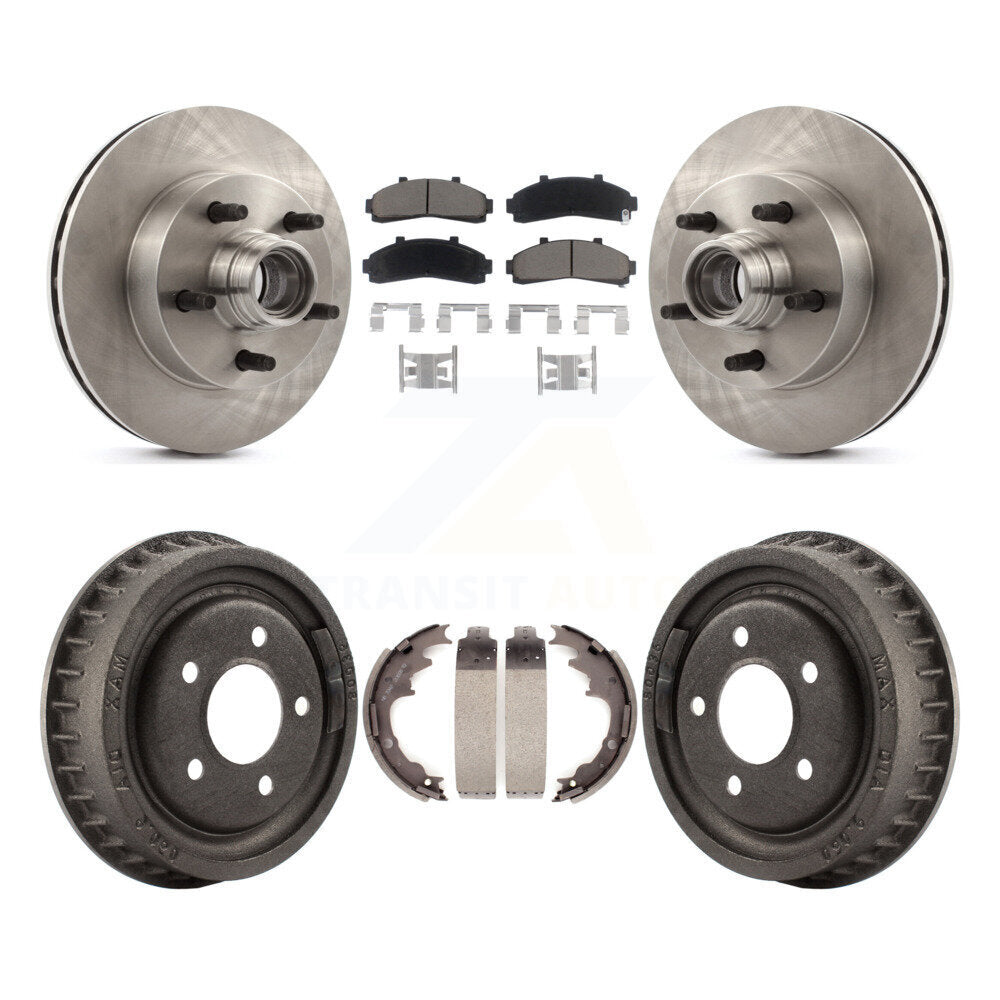 [Avant + Arrière] Kit de Disque et plaquette (céramique) de frein pour 1998-1999 Mazda B4000 RWD avec 4-Wheel ABS avec 9" Diameter K8C-102768