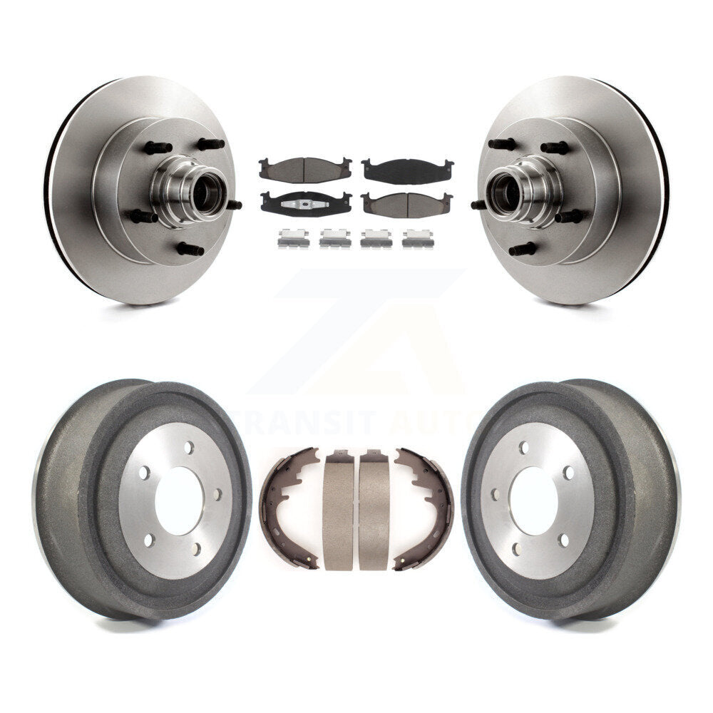 [Avant + Arrière] Kit de Disque et plaquette (céramique) de frein pour Ford E-150 Econoline Club Wagon K8C-102769