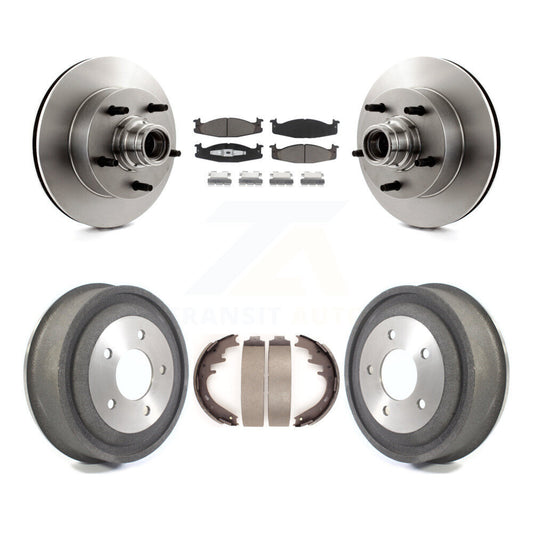 [Avant + Arrière] Kit de Disque et plaquette (céramique) de frein pour Ford E-150 Econoline Club Wagon K8C-102769