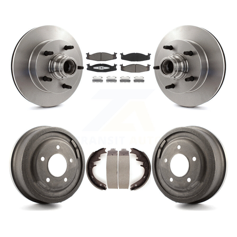 [Avant + Arrière] Kit de Disque et plaquette (céramique) de frein pour Ford F-150 E-150 Econoline K8C-102770