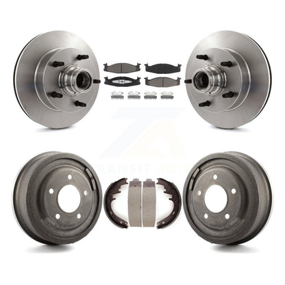 [Avant + Arrière] Kit de Disque et plaquette (céramique) de frein pour Ford F-150 E-150 Econoline K8C-102770