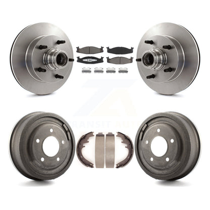 [Avant + Arrière] Kit de Disque et plaquette (céramique) de frein pour 1997-1999 Ford E-150 Econoline 2-Wheel ABS K8C-102771