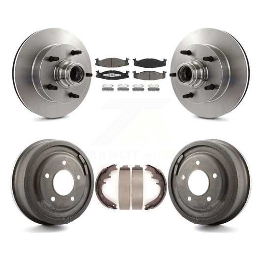 [Avant + Arrière] Kit de Disque et plaquette (céramique) de frein pour 1997-1999 Ford E-150 Econoline 2-Wheel ABS K8C-102771