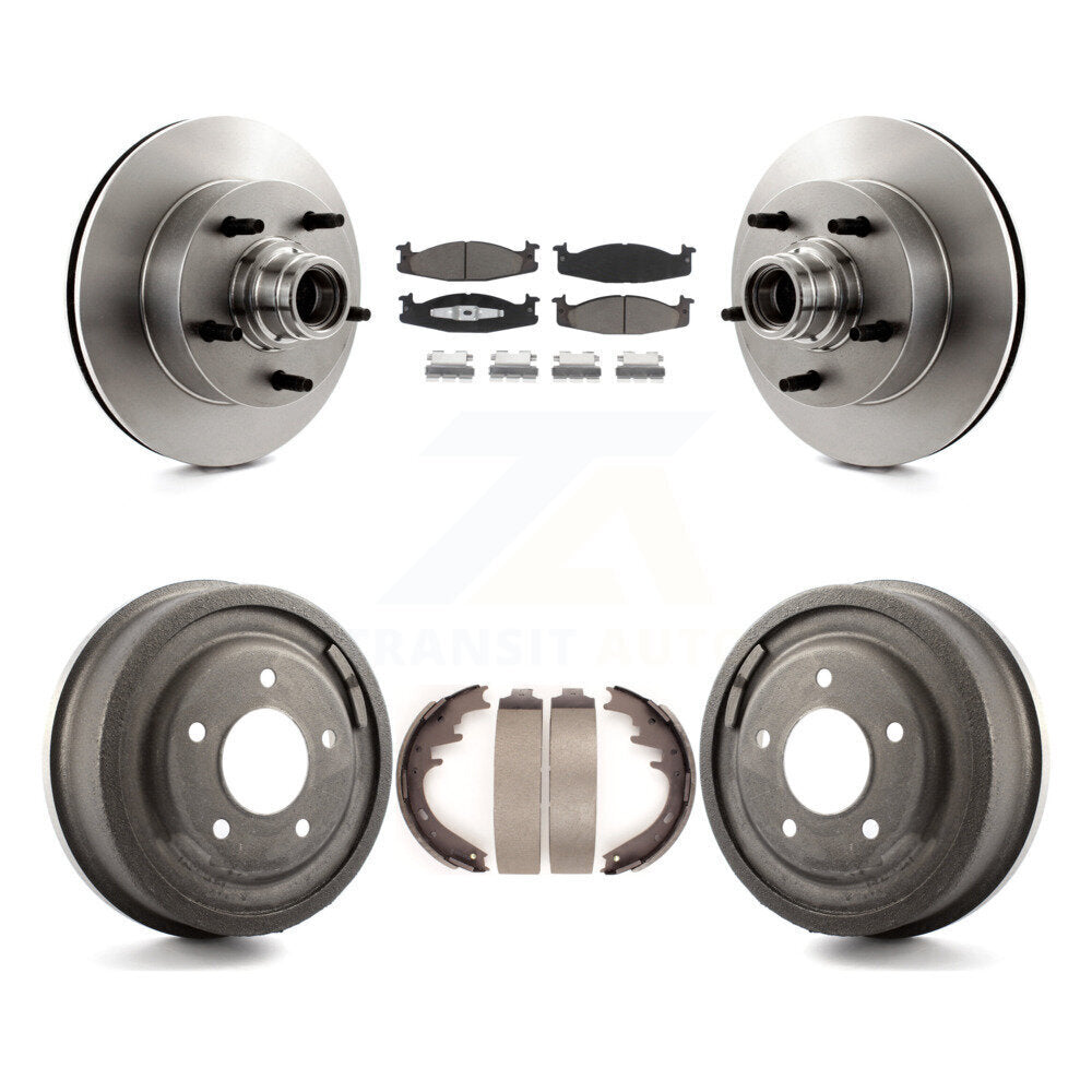[Avant + Arrière] Kit de Disque et plaquette (céramique) de frein pour 1997-1999 Ford E-150 Econoline Club Wagon K8C-102772