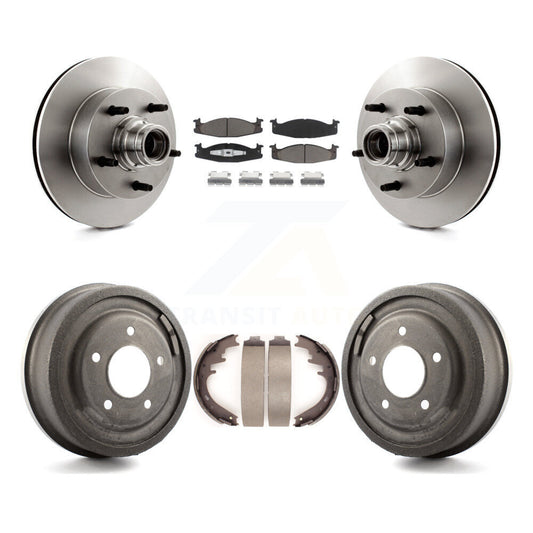 [Avant + Arrière] Kit de Disque et plaquette (céramique) de frein pour 1997-1999 Ford E-150 Econoline Club Wagon K8C-102772
