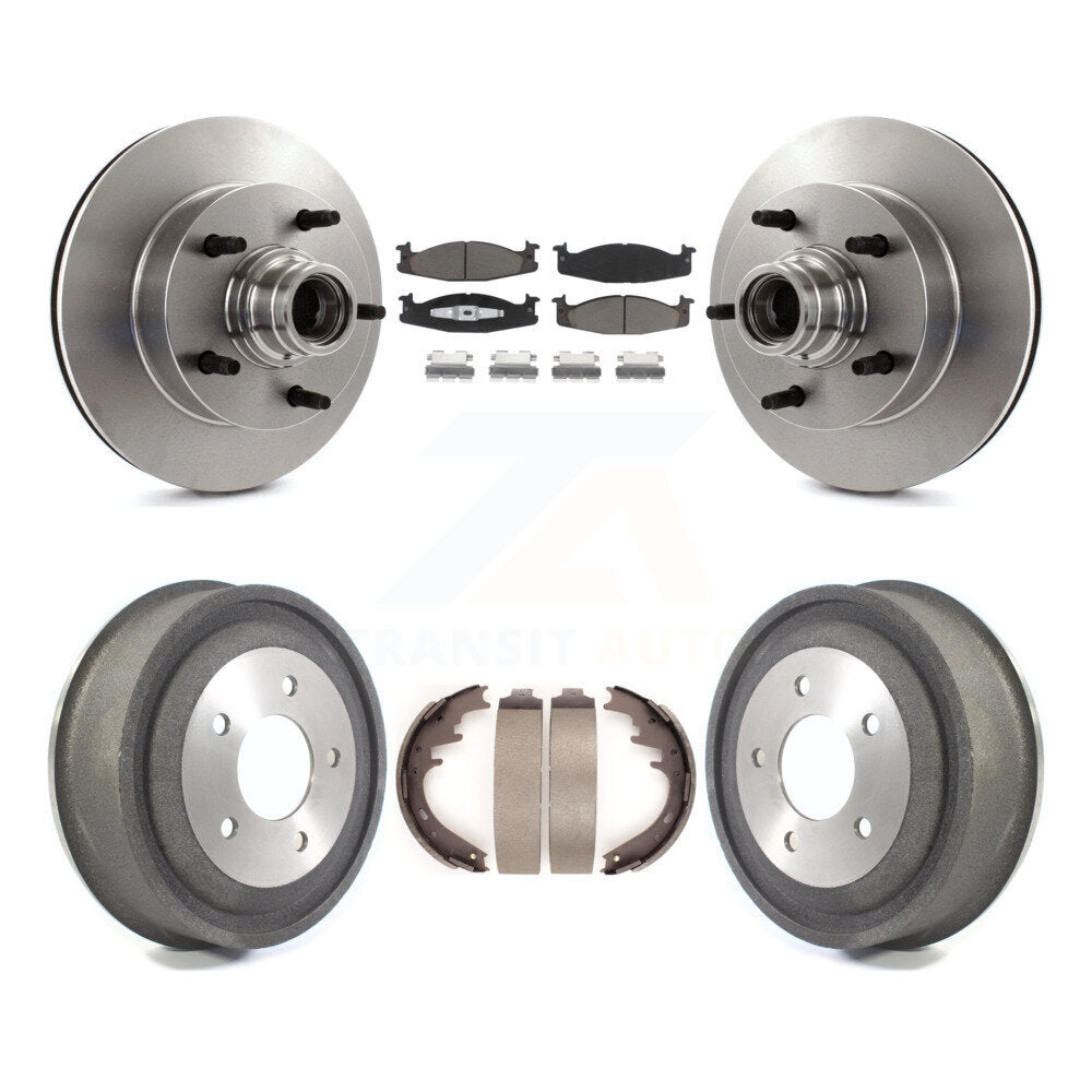 [Avant + Arrière] Kit de Disque et plaquette (céramique) de frein pour 2000-2001 Ford E-150 Econoline 2-Wheel ABS K8C-102773