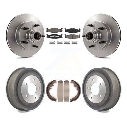 [Avant + Arrière] Kit de Disque et plaquette (céramique) de frein pour 2000-2001 Ford E-150 Econoline 2-Wheel ABS K8C-102773