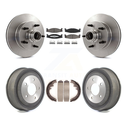 [Avant + Arrière] Kit de Disque et plaquette (céramique) de frein pour 2000-2001 Ford E-150 Econoline 2-Wheel ABS K8C-102773